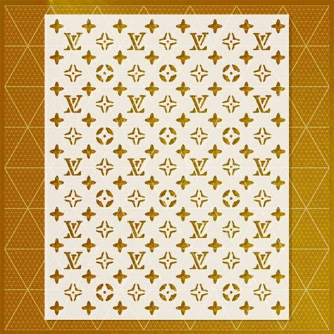 louis vuitton monogram stencil|Louis Vuitton stencil free printable.